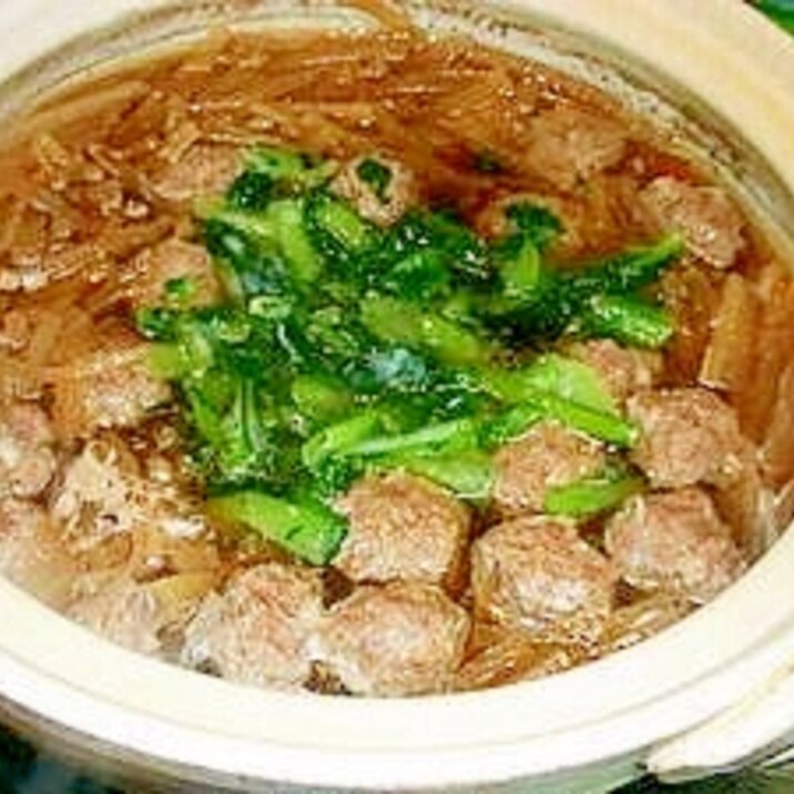 安い食材で旨い！豚肉団子と大根の中華鍋